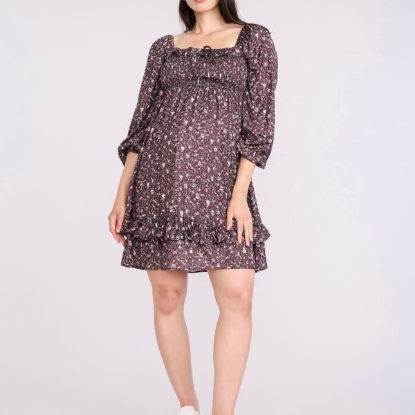 Smocked Baby Doll Mini Dress